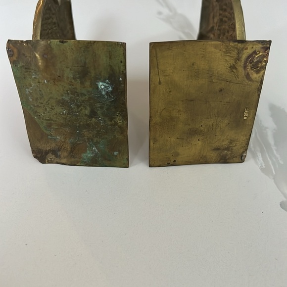 Vintage Pair of Brass Owl Bookends - Picture 6 of 11